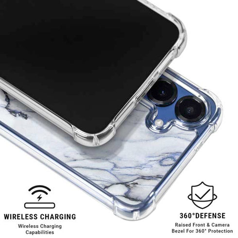 Stone Blue Galaxy S25 Clear Case